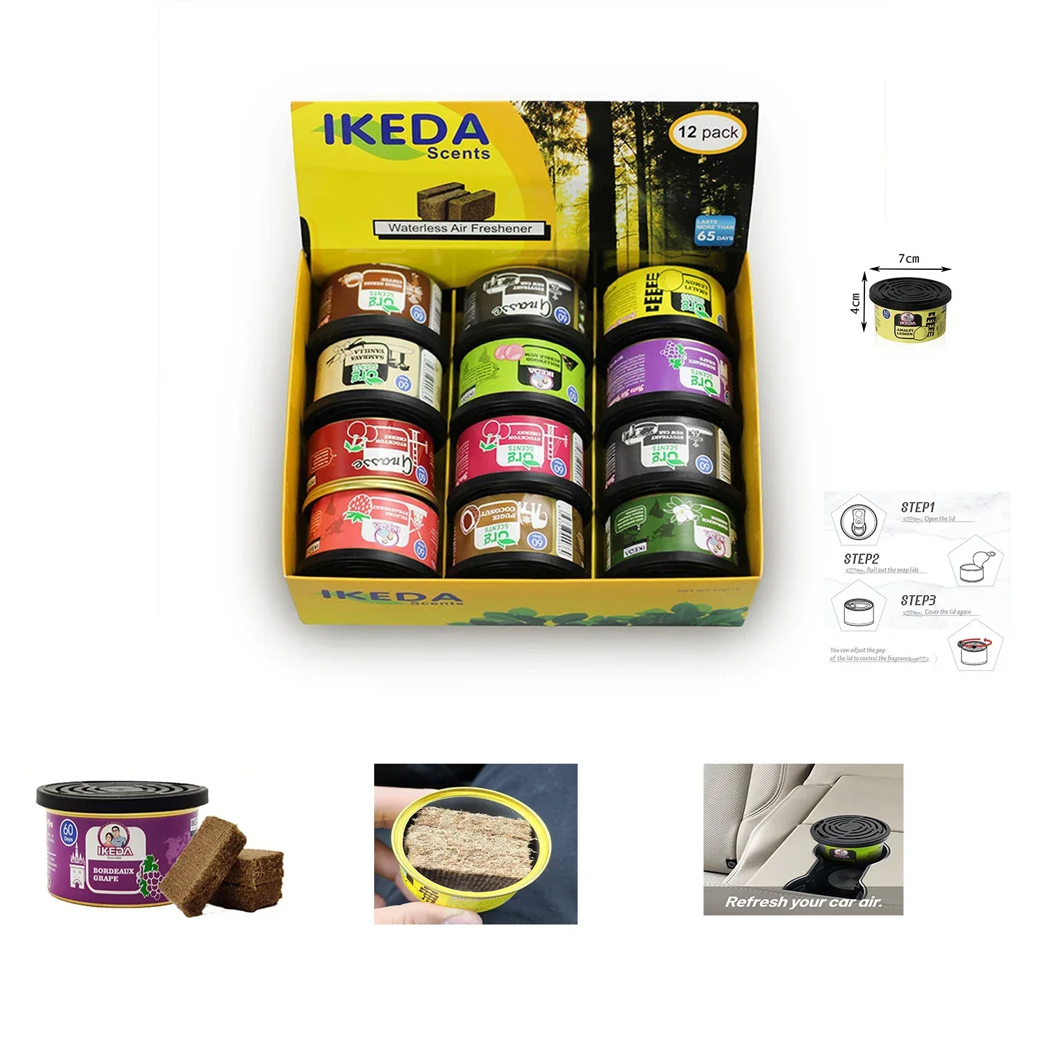 Car Air Freshener: Coconut Fragrance | Car Fragrance | Deodorant Must-have | Long-lasting | Fragrance | for Home Closets
Car Air Freshener: Coconut Fragrance | Car Fragrance | Deodorant Must-have | Long-lasting | Fragrance | for Home Closets