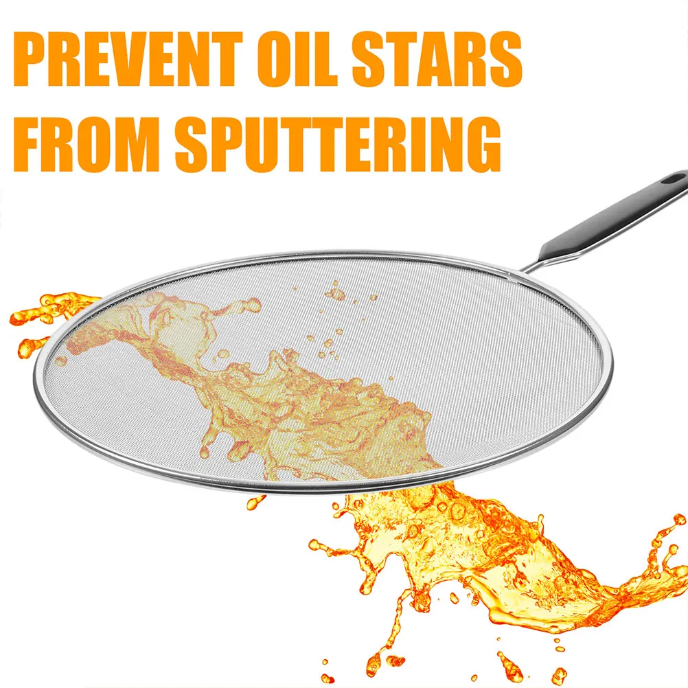 Oilproof Mesh Lid Splatter Guard Reusable Fine Wire Mesh Screen Fry Pan Cover Anti Oil Spashing Kitchen Helper Heat Insulation
Oilproof Mesh Lid Splatter Guard Reusable Fine Wire Mesh Screen Fry Pan Cover Anti Oil Spashing Kitchen Helper Heat Insulation