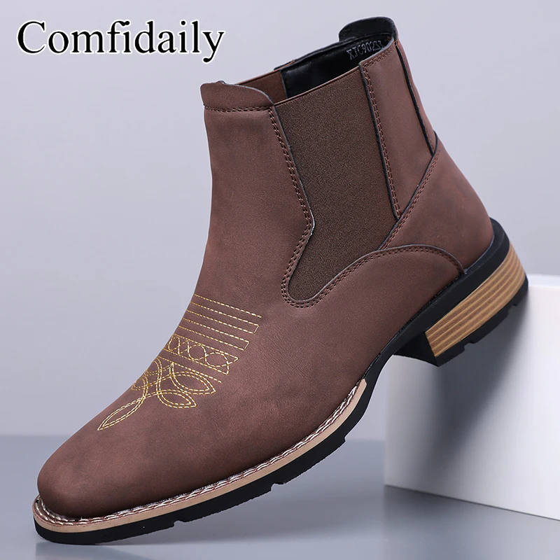 2026 Men's Chelsea Boots Retro British Style Fashionable Comfortable Anti-slip Leather Boots for All Seasons-90223
2026 Men's Chelsea Boots Retro British Style Fashionable Comfortable Anti-slip Leather Boots for All Seasons-90223