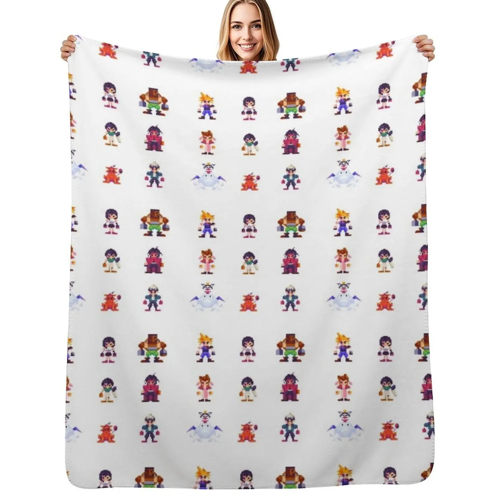 FF7 Pixel Character Throw Blanket Cozy Throw Blanket Birthday Gift for Him Her
FF7 Pixel Character Throw Blanket Cozy Throw Blanket Birthday Gift for Him Her