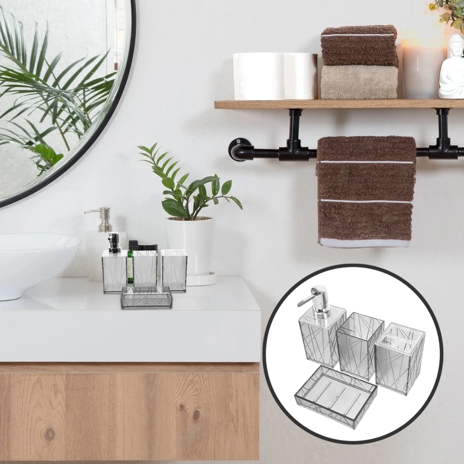 Toiletries Bathroom-accessories Shower Soap Holder Toiletry Set Container Grey Countertop Toothbrush Holders Essentials
Toiletries Bathroom-accessories Shower Soap Holder Toiletry Set Container Grey Countertop Toothbrush Holders Essentials