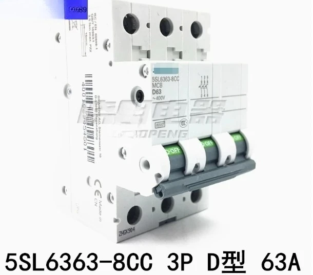 Suitable for Siemens miniature circuit breaker 5SL63638CC air switch 5SL6363-8CC 3P D63
Suitable for Siemens miniature circuit breaker 5SL63638CC air switch 5SL6363-8CC 3P D63