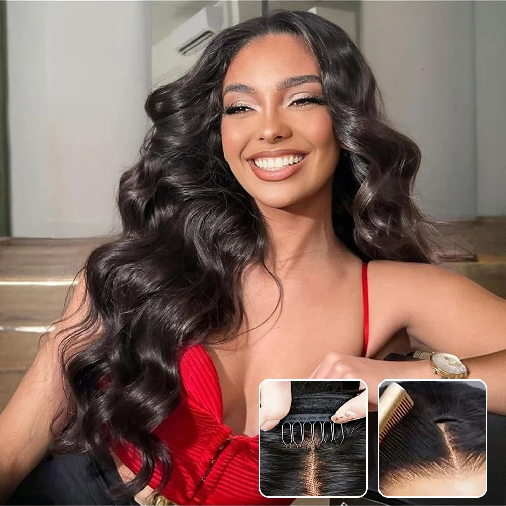 3 In 1 Half Body Wave Wigs Human Hair Glueless Wig Brazilian Wavy Half Wig Invisible Drawstring Flip Over Wig Beginner Friendly
3 In 1 Half Body Wave Wigs Human Hair Glueless Wig Brazilian Wavy Half Wig Invisible Drawstring Flip Over Wig Beginner Friendly