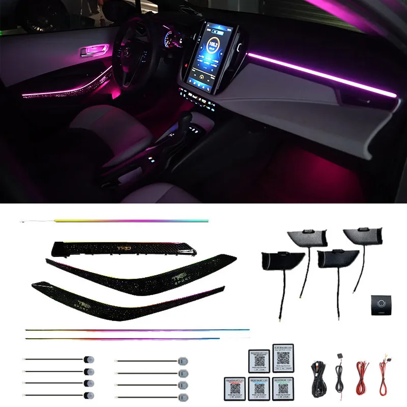 Premium Car Interior Ambient Lights for Toyota Corolla 2019-2023 Ambient Light Dream Color Chasing Car Atmosphere Lamp
Premium Car Interior Ambient Lights for Toyota Corolla 2019-2023 Ambient Light Dream Color Chasing Car Atmosphere Lamp