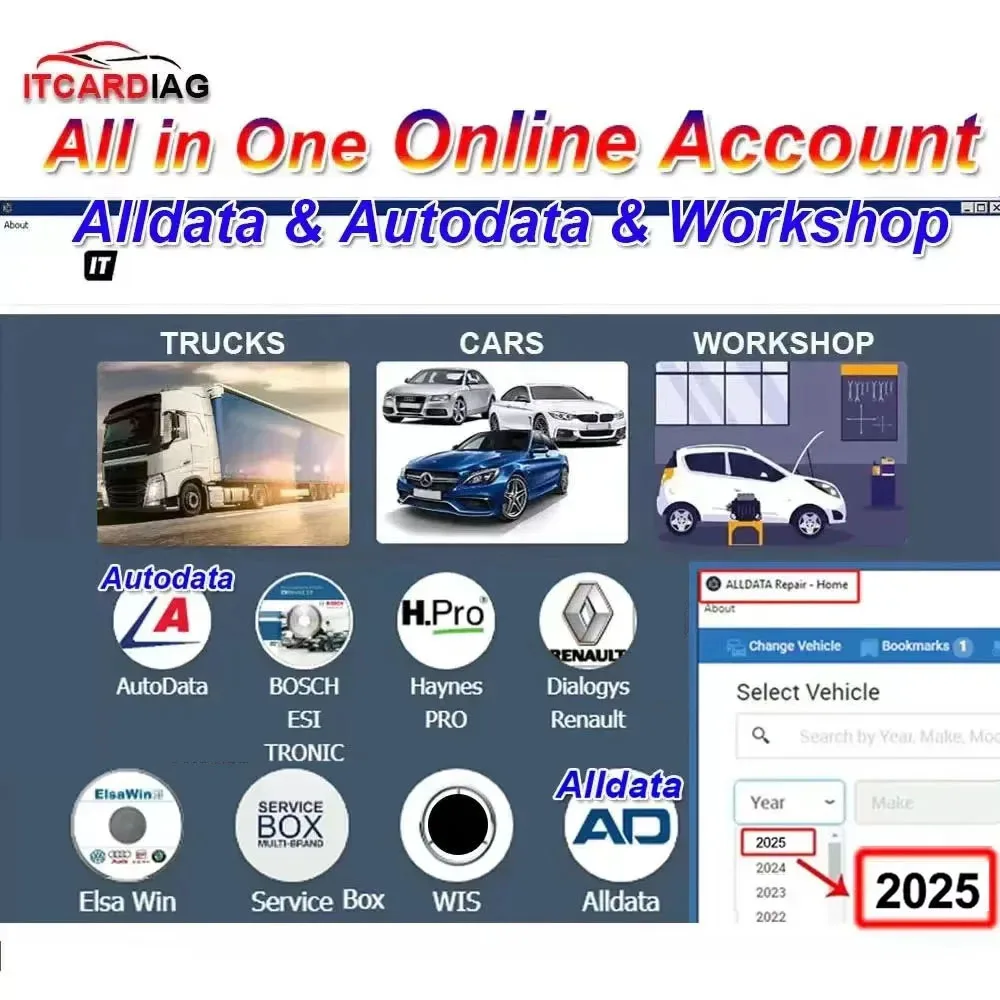 2025 Online Account for Autodata Auto Data Alldata All Data Workshop Haynes PRO WIS Service Box Workshop Repair Software
2025 Online Account for Autodata Auto Data Alldata All Data Workshop Haynes PRO WIS Service Box Workshop Repair Software
