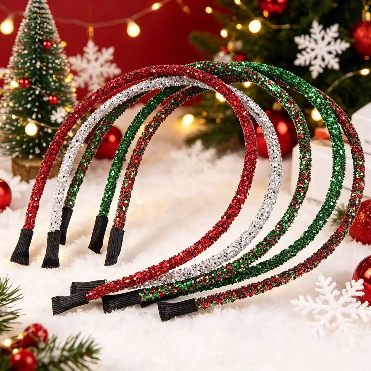 5Pcs/Set Shiny Christmas Headband Glitter Red Green Hair Hoop for Women Holiday Party Hair Accessories
5Pcs/Set Shiny Christmas Headband Glitter Red Green Hair Hoop for Women Holiday Party Hair Accessories