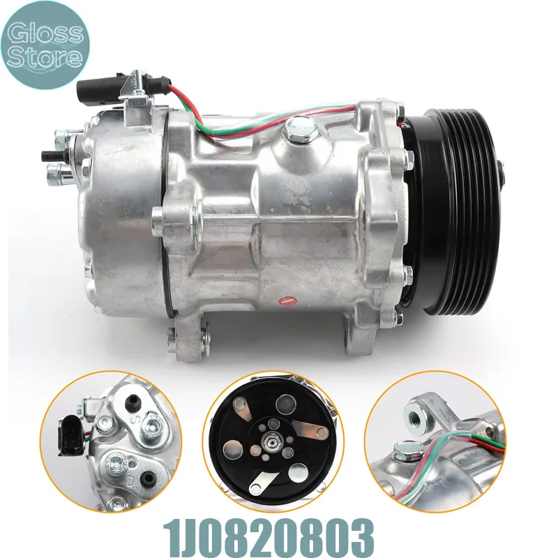 1J0820803A 1J0820805 7M3820803B 7M0820803R SD7V16 A/C Compressor For Audi A3 8L VW Golf Bora Caddy Golf New Beetle Sharan Seat
1J0820803A 1J0820805 7M3820803B 7M0820803R SD7V16 A/C Compressor For Audi A3 8L VW Golf Bora Caddy Golf New Beetle Sharan Seat