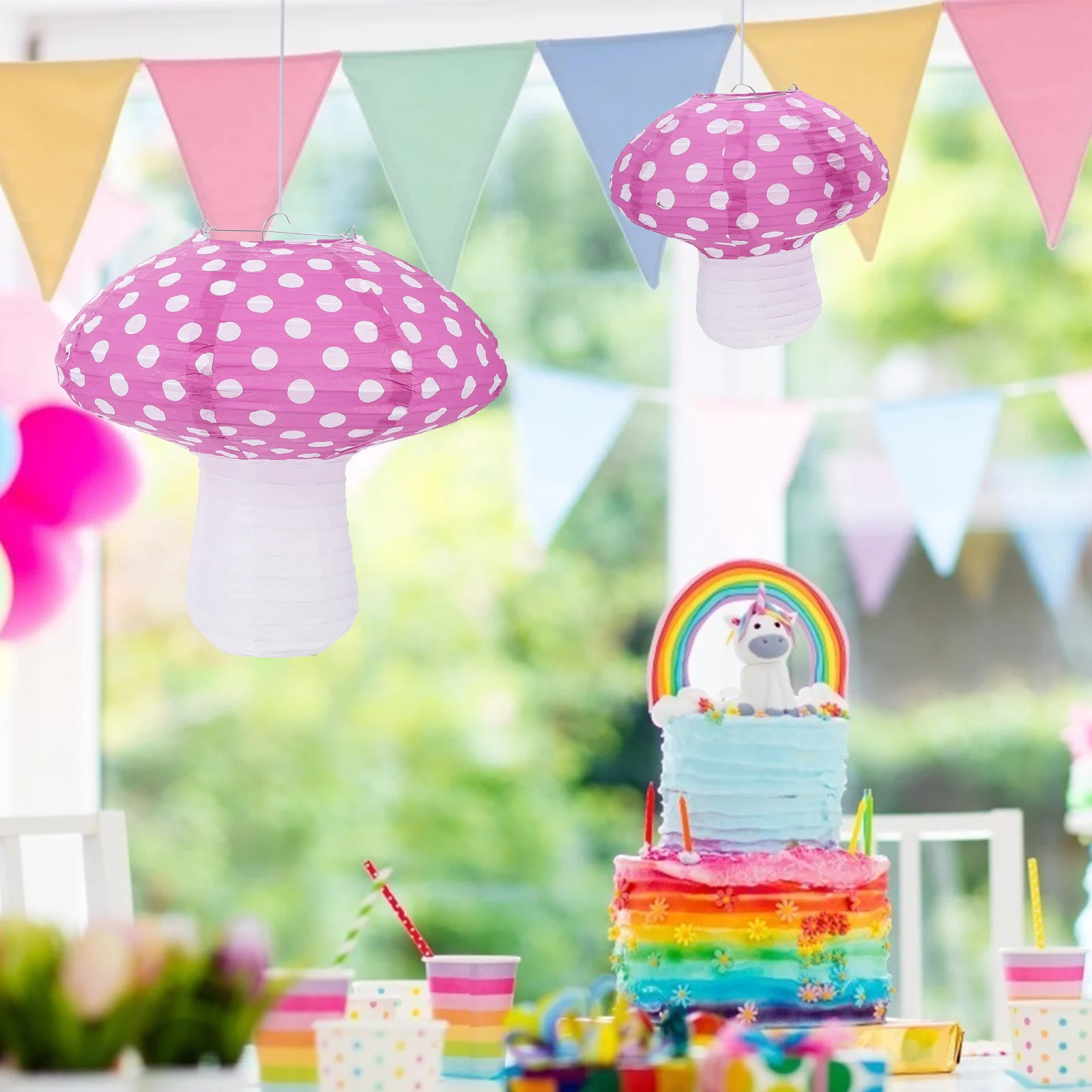 2pcs Mushroom Lanterns Folding Creative Design Party Decorations Theme Event Home Holiday Mushroom-Shaped Lantern Scene Props
2pcs Mushroom Lanterns Folding Creative Design Party Decorations Theme Event Home Holiday Mushroom-Shaped Lantern Scene Props