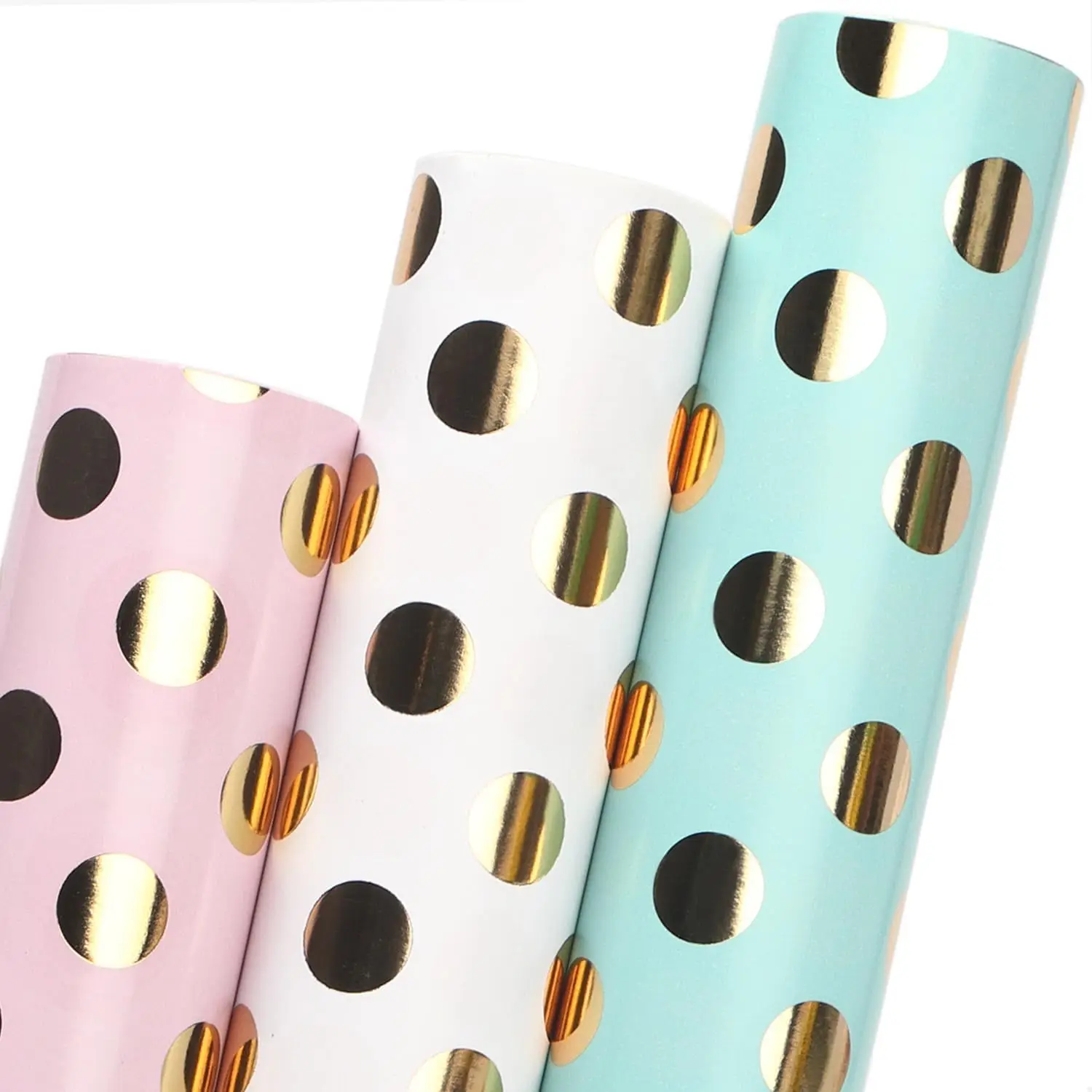 Birthday Wrapping Paper Polka Dots Gift Wrap for Baby Shower Roll, 3 Rolls Pink White Blue Dots Pattern with Gold Foil
Birthday Wrapping Paper Polka Dots Gift Wrap for Baby Shower Roll, 3 Rolls Pink White Blue Dots Pattern with Gold Foil