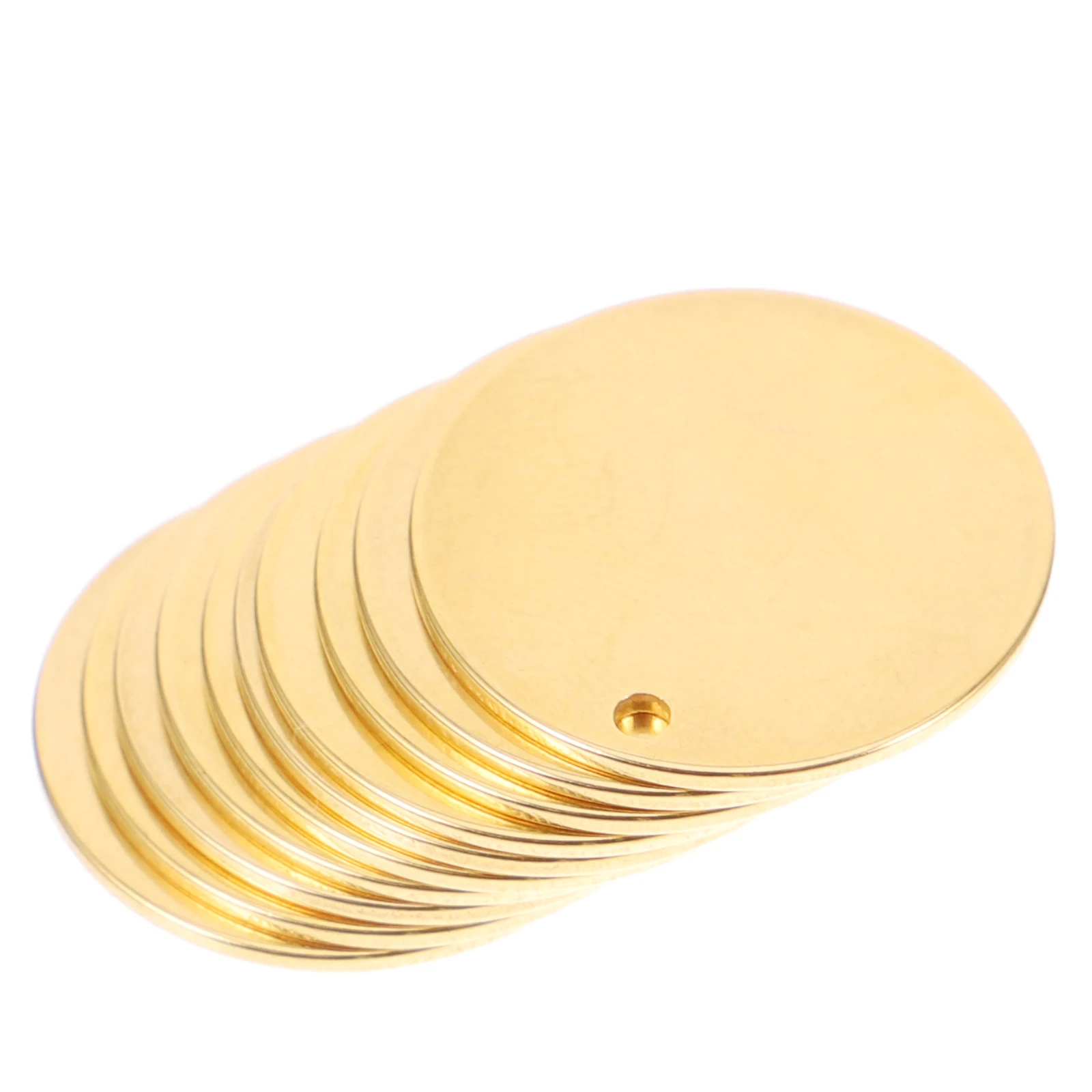 10pcs 20mm Gold Plated Stainless Steel Tags for Key Chain Necklace Pendant Craft Accessories Engraving Blanks Metal Stamping
10pcs 20mm Gold Plated Stainless Steel Tags for Key Chain Necklace Pendant Craft Accessories Engraving Blanks Metal Stamping