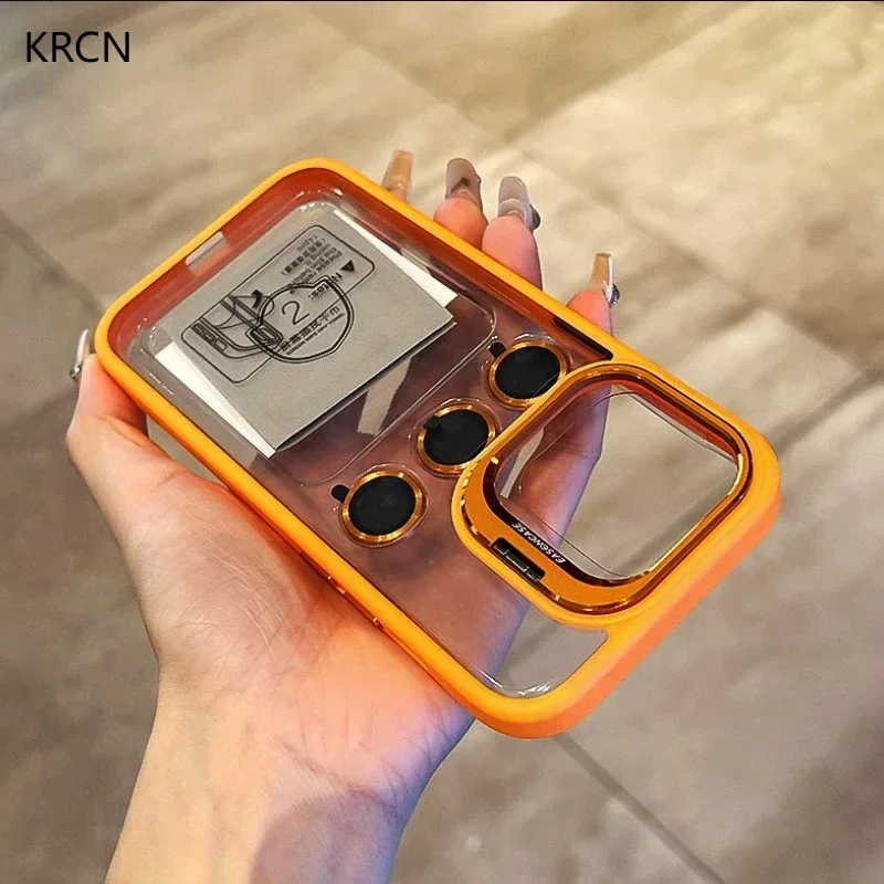 Camera Glass Lens Stand Phone Case For IPhone 14 13 12 15 Pro Max Plus Metal Lens Ring Protection Transparent Shockproof Cover
Camera Glass Lens Stand Phone Case For IPhone 14 13 12 15 Pro Max Plus Metal Lens Ring Protection Transparent Shockproof Cover