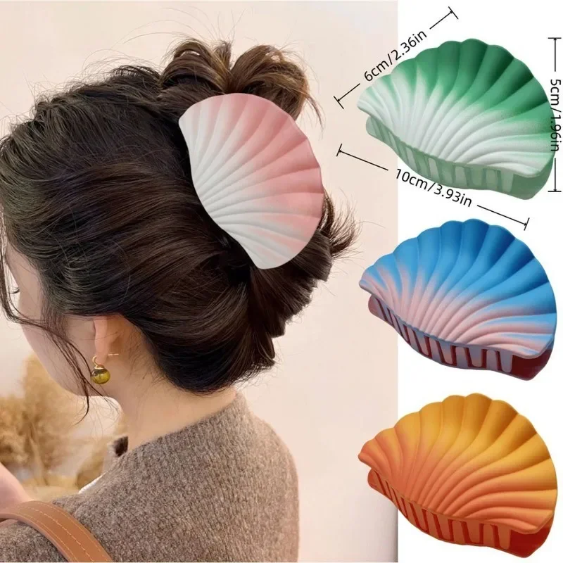 3pcs Fashion Gradient Seaside Shell Gradient Dreamy Hairpin Set Girls Sweet Frosted Fashionable Hair Clips
3pcs Fashion Gradient Seaside Shell Gradient Dreamy Hairpin Set Girls Sweet Frosted Fashionable Hair Clips