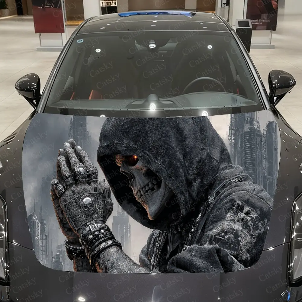 Mecha-Punk Undead Car Vinyl Wrap, PVC Material Waterproof Car Hood Sticker, Self-Adhesive Scratch-Resistant Stickers for Engine
Mecha-Punk Undead Car Vinyl Wrap, PVC Material Waterproof Car Hood Sticker, Self-Adhesive Scratch-Resistant Stickers for Engine