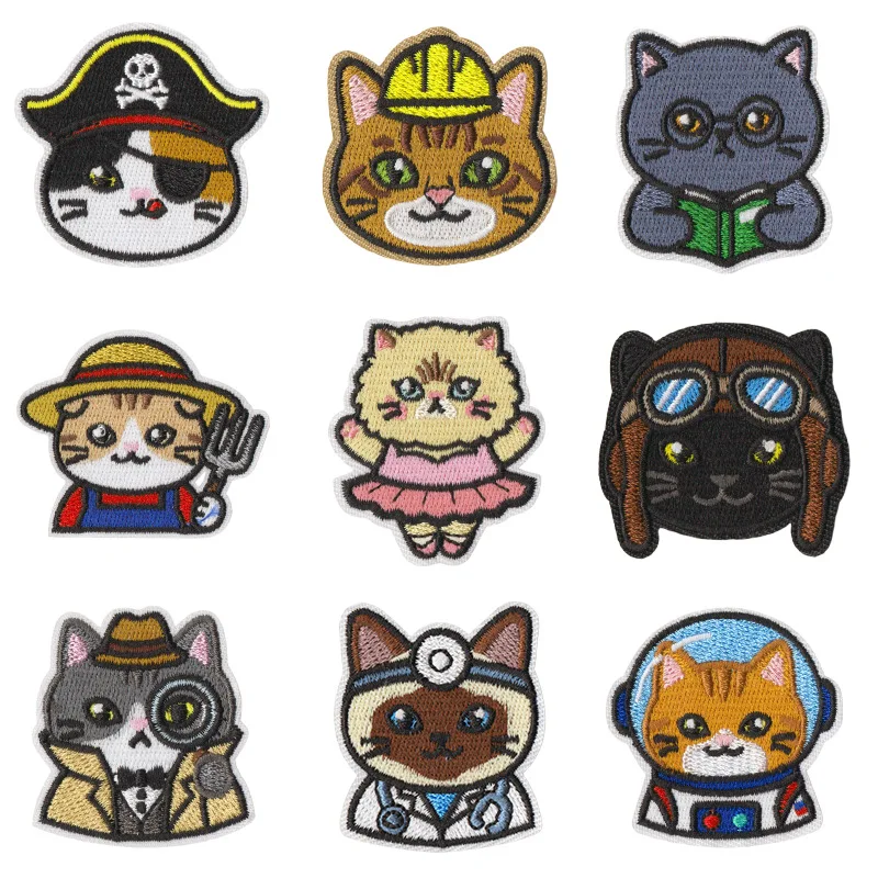 New Style Cartoon Cute Funny Cat Sew Iron-on Embroidery Patch Badge For DIY Clothing Bags Hat Bag Jeans T-shirt Scarf Decoration
New Style Cartoon Cute Funny Cat Sew Iron-on Embroidery Patch Badge For DIY Clothing Bags Hat Bag Jeans T-shirt Scarf Decoration