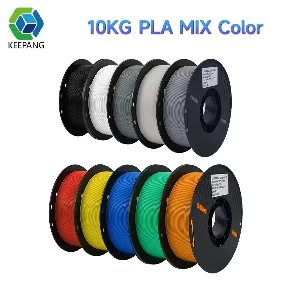 Specify Color 10KG PLA Filament for 3D Printer Plastic 1KG/Roll 1.75MM 100% Filaments Line Up Neatly FDM Printing Materials
Specify Color 10KG PLA Filament for 3D Printer Plastic 1KG/Roll 1.75MM 100% Filaments Line Up Neatly FDM Printing Materials