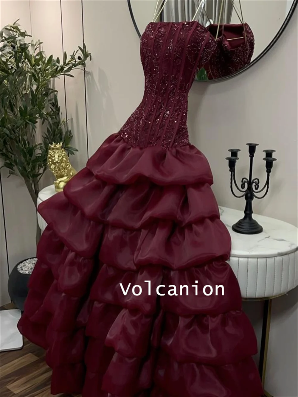 Customized Formal Organza Pleat Sequined Ruched A-line Strapless Long Quinceanera Bespoke Occasion Dresses Pastrol
Customized Formal Organza Pleat Sequined Ruched A-line Strapless Long Quinceanera Bespoke Occasion Dresses Pastrol