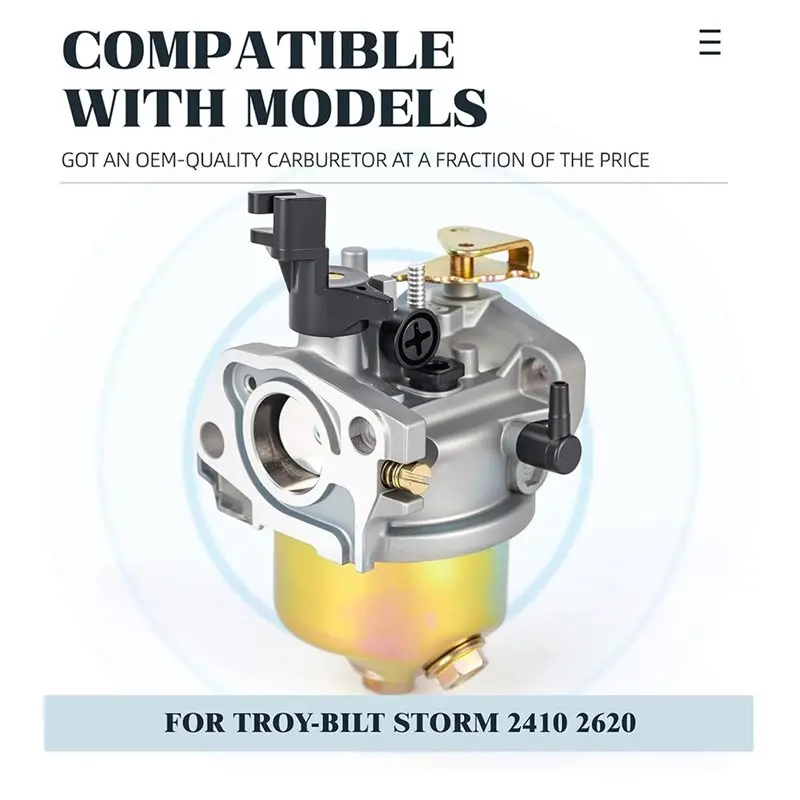 CHCH For MTD Yard Machine Replacement Carburetor For Troy-Bilt Storm 2410 2620 31AS62N2711 31AS2P5C711 For Squall 2100 Carb
CHCH For MTD Yard Machine Replacement Carburetor For Troy-Bilt Storm 2410 2620 31AS62N2711 31AS2P5C711 For Squall 2100 Carb