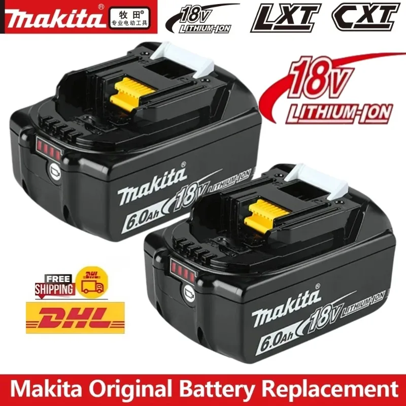 New Genuine Makita BL1860 Rechargeable Battery 18V 6000mAh Lithium Ion for Makita 18v Battery 8Ah BL1850 BL1880 BL1860B LXT400
New Genuine Makita BL1860 Rechargeable Battery 18V 6000mAh Lithium Ion for Makita 18v Battery 8Ah BL1850 BL1880 BL1860B LXT400
