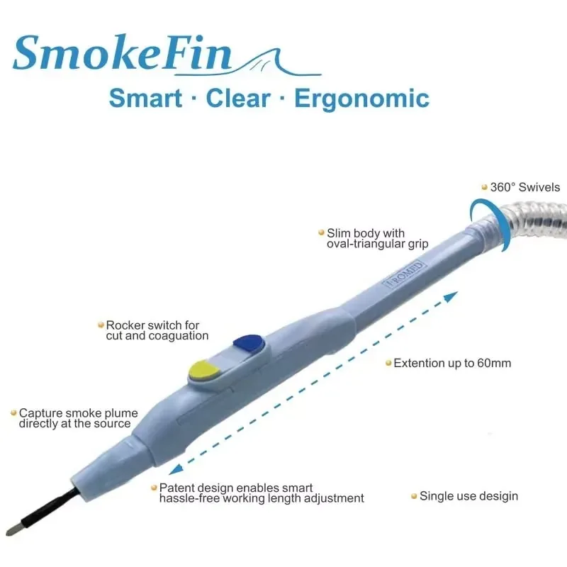 smoke fin Hot Sale Electric ESU Smoke Evacuation Pencil Good Performance CE Certified Pencil with Smoke Tube
smoke fin Hot Sale Electric ESU Smoke Evacuation Pencil Good Performance CE Certified Pencil with Smoke Tube