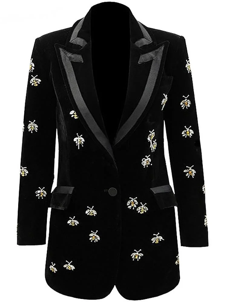 2023 new fashion women clothes turn-down collar full sleeves embroidery high waist pocket jackets mid length V409
2023 new fashion women clothes turn-down collar full sleeves embroidery high waist pocket jackets mid length V409