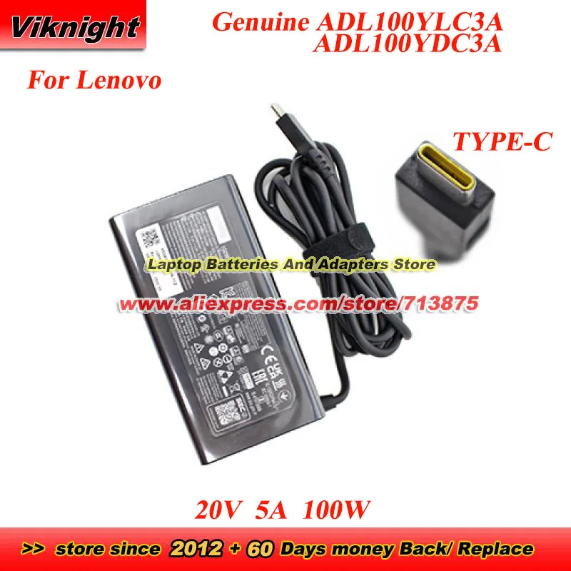 Genuine ADL100YLC3A AC Adapter ADL100YDC3A SA11D52389 20V 5A 100W for Lenovo THINKBOOK 14 XIAOXIN PRO 14 16 Idea Pad5 SLIM 7 Pro
Genuine ADL100YLC3A AC Adapter ADL100YDC3A SA11D52389 20V 5A 100W for Lenovo THINKBOOK 14 XIAOXIN PRO 14 16 Idea Pad5 SLIM 7 Pro