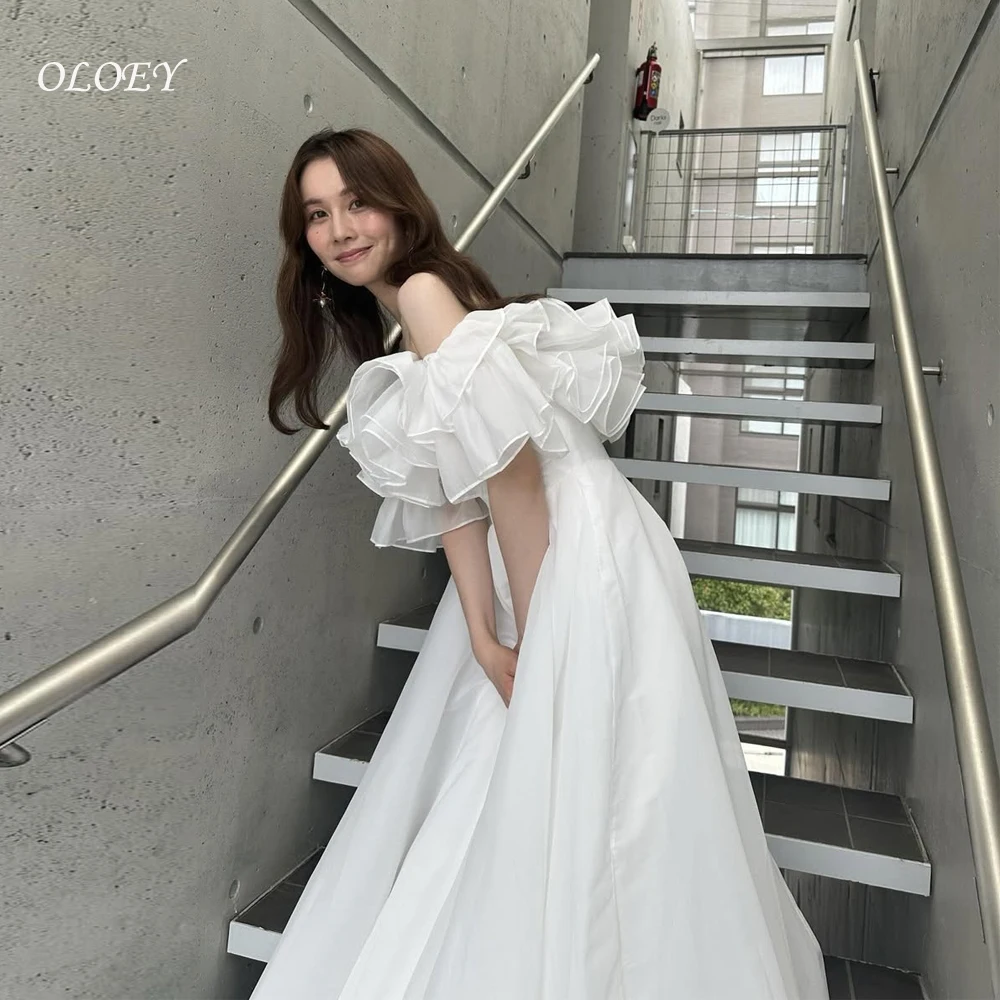 OLOEY Elegant A Line Wedding Dresses Sweetheart Short Puff Sleeve Bride Gown Customized Corset Back Beach Bridal Gowns
OLOEY Elegant A Line Wedding Dresses Sweetheart Short Puff Sleeve Bride Gown Customized Corset Back Beach Bridal Gowns