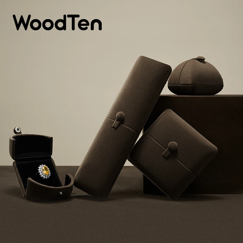 WoodTen Brown Ring Box Wedding Jewelry Storage Case Velvet Ring Earrings Necklace Pendant Bracelet Storage Organizer Gift Box
WoodTen Brown Ring Box Wedding Jewelry Storage Case Velvet Ring Earrings Necklace Pendant Bracelet Storage Organizer Gift Box