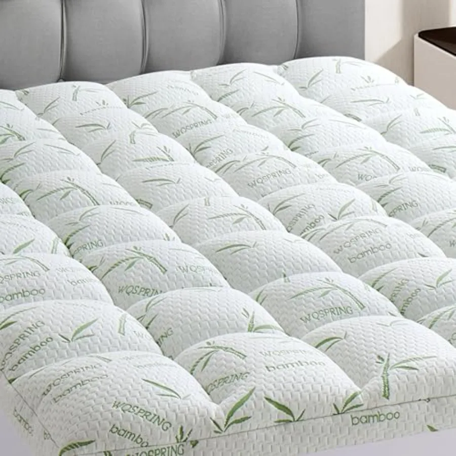 3 Inch Memory Foam Mattress Topper Size Viscose from Bamboo Extra Thick 1300 GSM Quilted Fitted Protector Pillow Top Cover for
3 Inch Memory Foam Mattress Topper Size Viscose from Bamboo Extra Thick 1300 GSM Quilted Fitted Protector Pillow Top Cover for