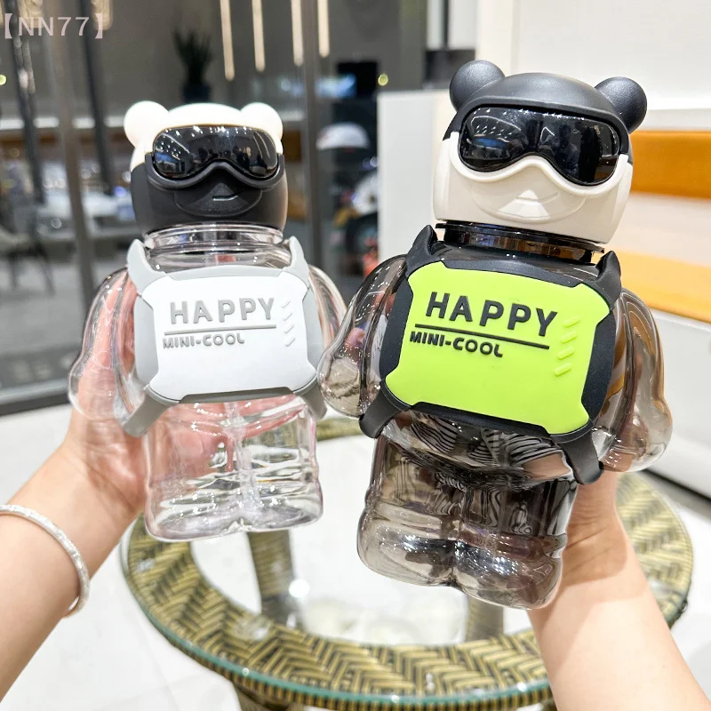 Student‘s Cartoon Bear Water Bottle With Straw Large Capacity Plastic Water Cup For Travel Portable Sports Children Cup Gift
Student‘s Cartoon Bear Water Bottle With Straw Large Capacity Plastic Water Cup For Travel Portable Sports Children Cup Gift