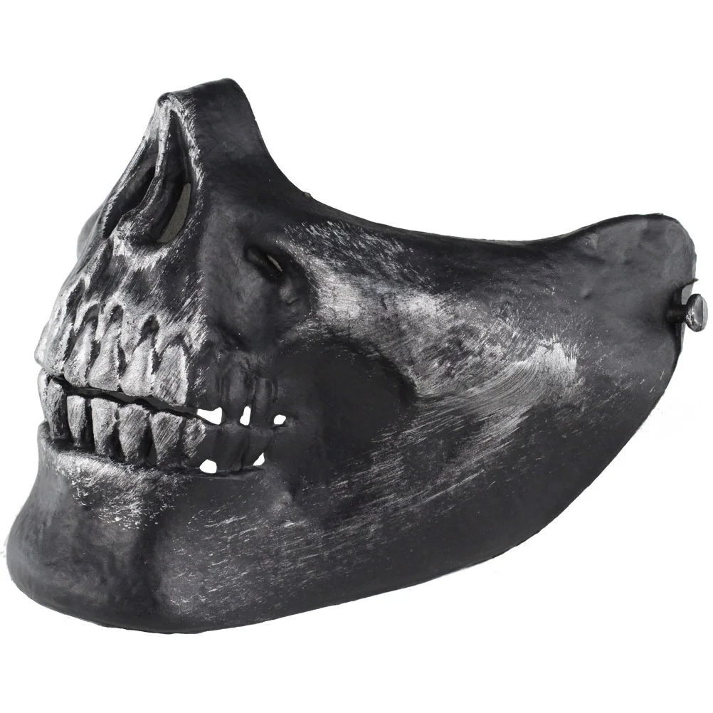 Skull Half Face Portable Outdoor Mask Protective Half Face Mask For Hunting Cs Costume Adjustable Headband
Skull Half Face Portable Outdoor Mask Protective Half Face Mask For Hunting Cs Costume Adjustable Headband