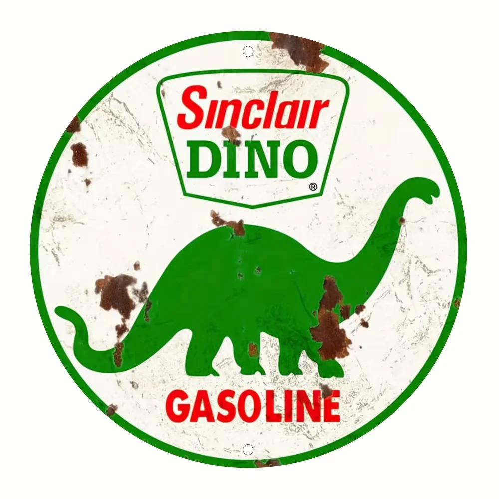 Premium Sinclair Dino Gas Sign. Round Aluminum. Retro Decor for Home, Cafe, Office. No Power Required.
Premium Sinclair Dino Gas Sign. Round Aluminum. Retro Decor for Home, Cafe, Office. No Power Required.