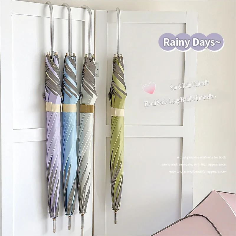 Oversized Japanese fresh style 8-rib straight umbrella, petal-shaped umbrella, curved handle, minimalist fashion solid color lea
Oversized Japanese fresh style 8-rib straight umbrella, petal-shaped umbrella, curved handle, minimalist fashion solid color lea