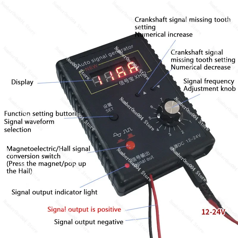 XH-2 Crankshaft Position Sensor Simulator Hall Effect Automotive Signal Generator for Computer Board Maintenance & Testing
XH-2 Crankshaft Position Sensor Simulator Hall Effect Automotive Signal Generator for Computer Board Maintenance & Testing