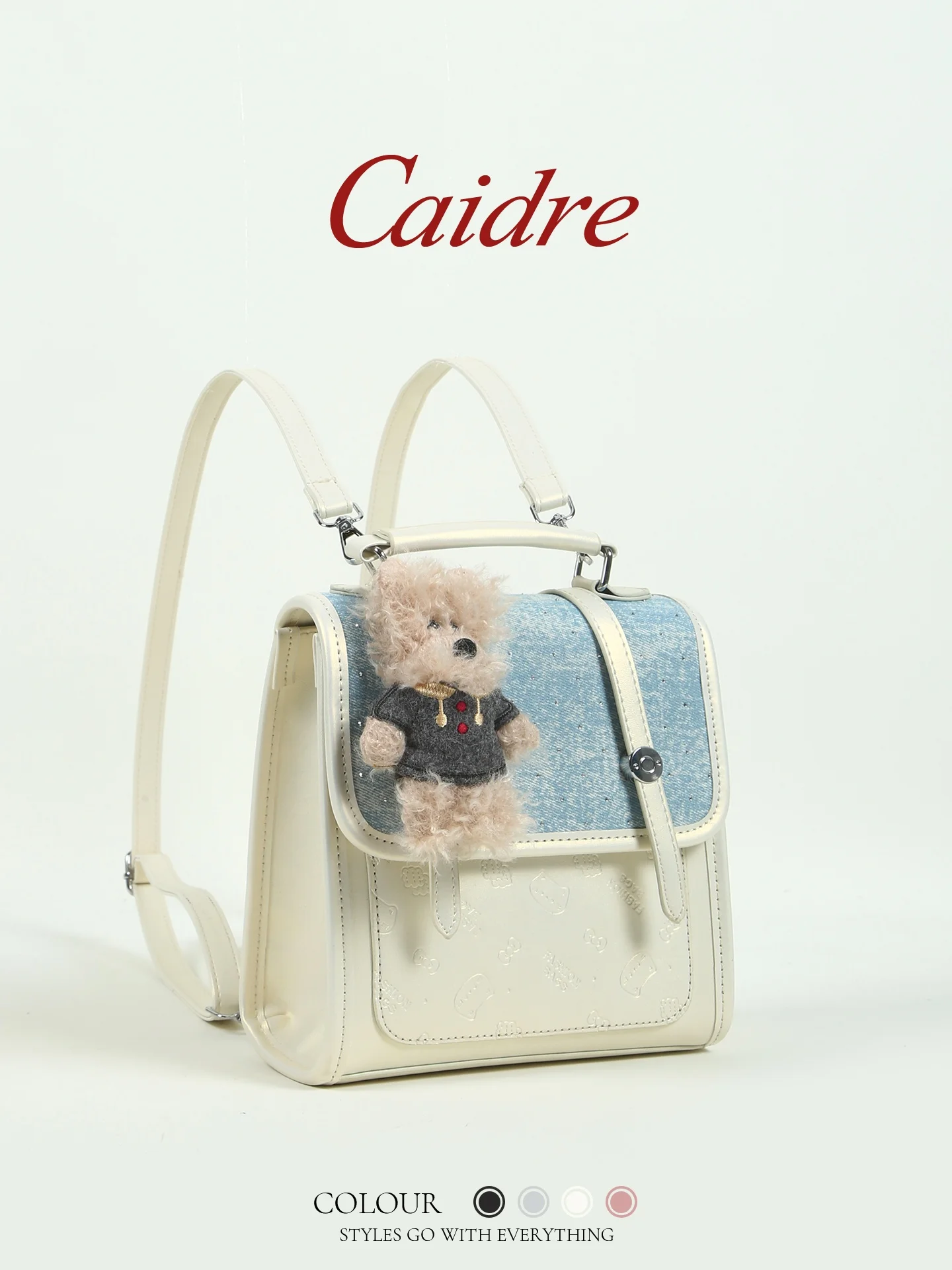 Caidre Cute Bear Dual Shoulder Backpack Women's Birthday Gift Small Travel Backpack Commuting Student Bookbag Soft Korean Style
Caidre Cute Bear Dual Shoulder Backpack Women's Birthday Gift Small Travel Backpack Commuting Student Bookbag Soft Korean Style