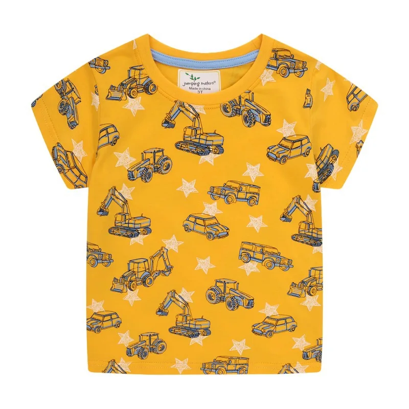 Jumping Meters Kids T-Shirt Summer Short Sleeve Yellow Cars Print Boys & Girls Fashion 2-7T Baby Clothes Hot Selling Tshirts
Jumping Meters Kids T-Shirt Summer Short Sleeve Yellow Cars Print Boys & Girls Fashion 2-7T Baby Clothes Hot Selling Tshirts