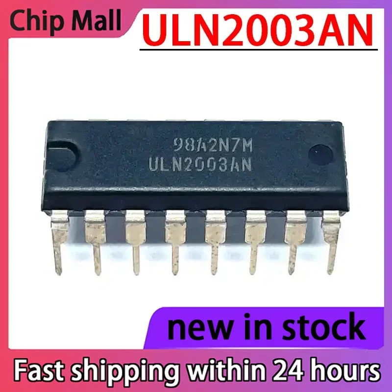 10PCS New ULN2003AN High-voltage High Current Transistor ULN2003A DIP-16
10PCS New ULN2003AN High-voltage High Current Transistor ULN2003A DIP-16
