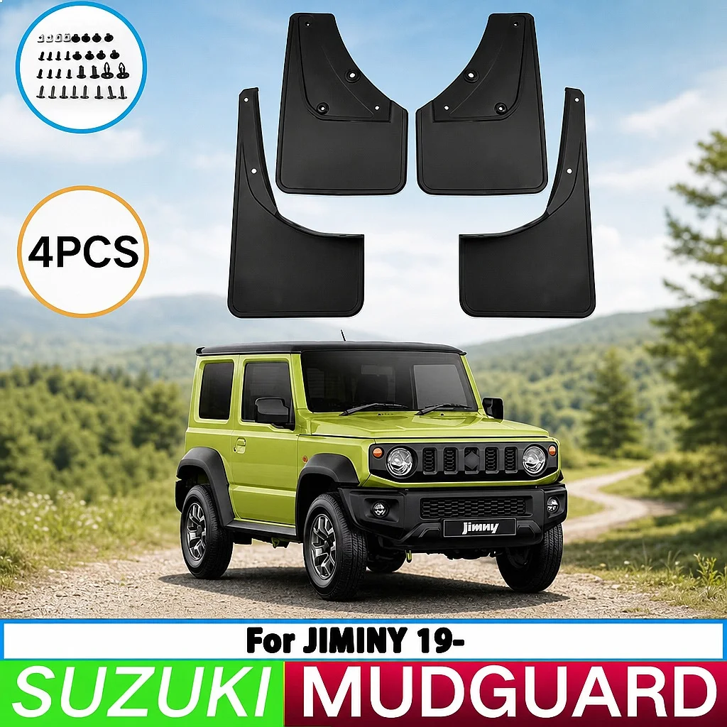 For Suzuki Jiminy 2019-2023 Black Car Tire Fender Splash Guard Front Rear Wheel Mud Flaps 4pcs
For Suzuki Jiminy 2019-2023 Black Car Tire Fender Splash Guard Front Rear Wheel Mud Flaps 4pcs
