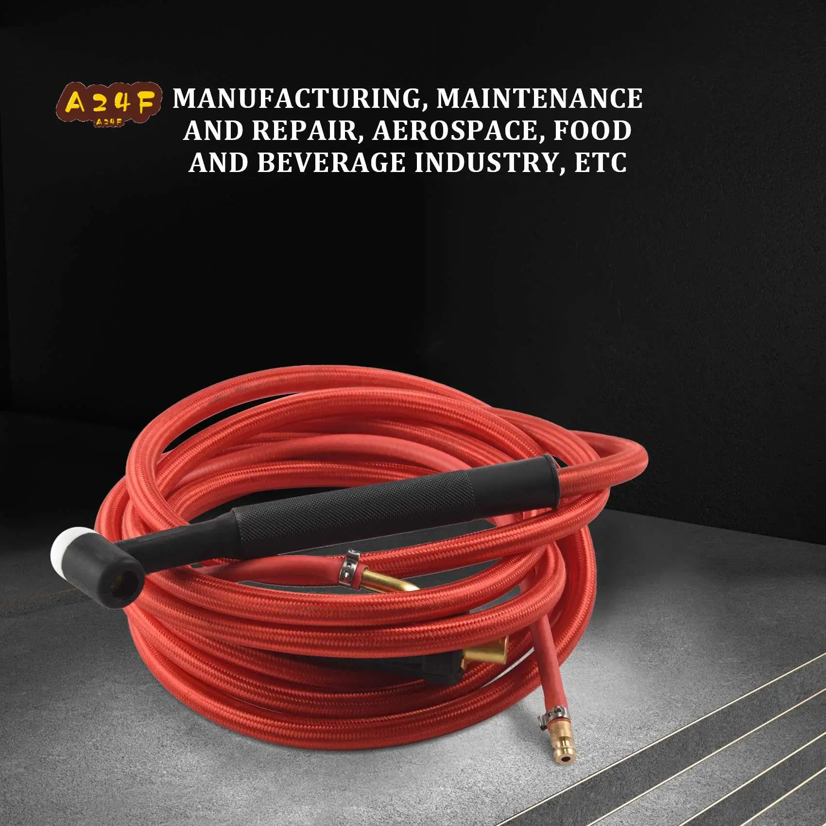 A24F-TIG Welding Torch Quick Connector Gas-Electric Integrated Red Hose Cable Wires 4M 35-50 Euro Connector 13.12Ft
A24F-TIG Welding Torch Quick Connector Gas-Electric Integrated Red Hose Cable Wires 4M 35-50 Euro Connector 13.12Ft
