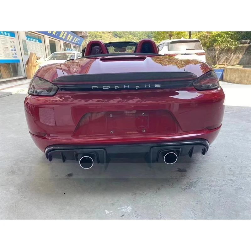 Для Porsche 718 Cayman 982, задний бампер из углеродного волокна, диффузор, задний сплиттер для губ, автомобильные аксессуары
Для Porsche 718 Cayman 982, задний бампер из углеродного волокна, диффузор, задний сплиттер для губ, автомобильные аксессуары