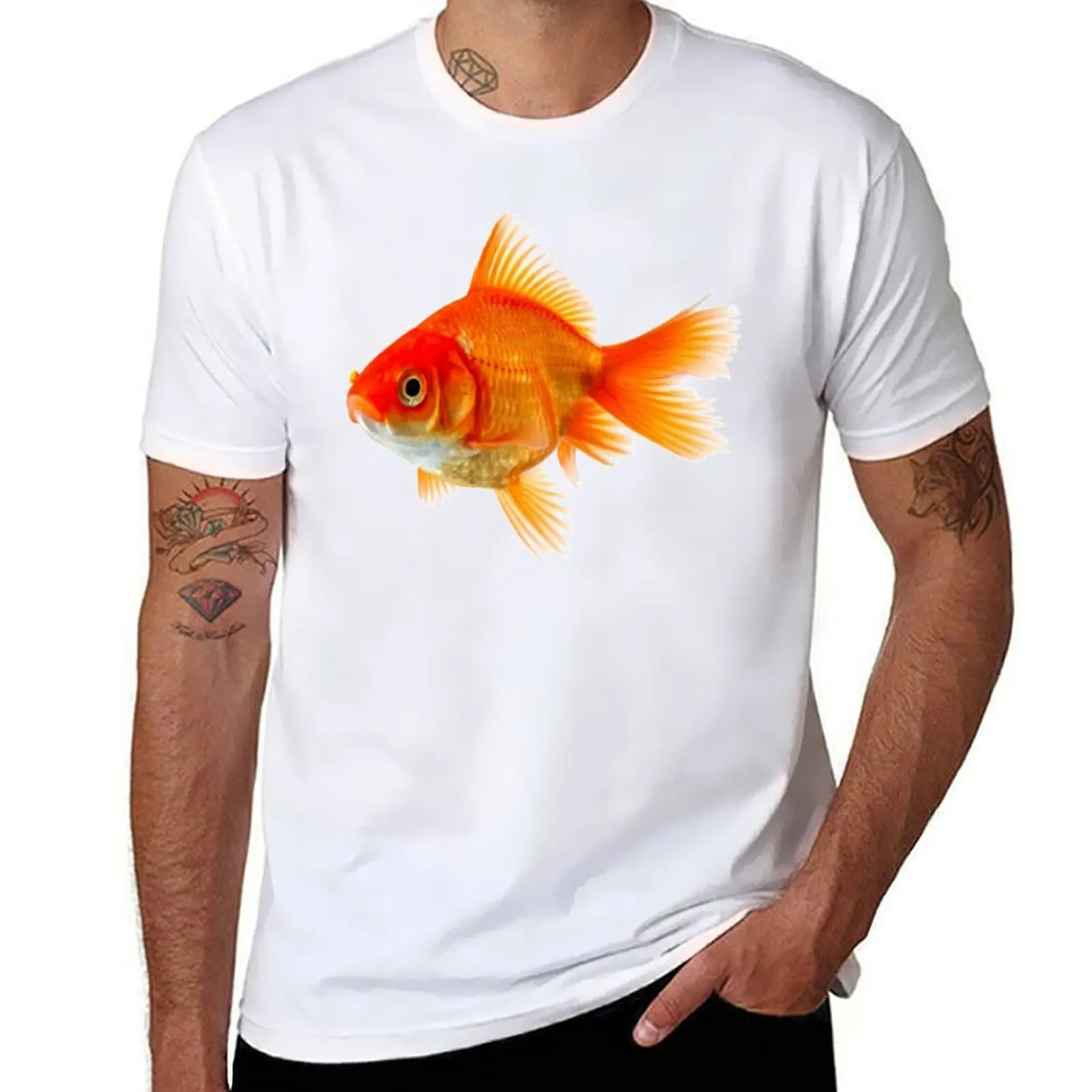 Goldfish T-Shirt t shirt men 100% cotton luxury brand man t shirt cotton high quality T-Shirt
Goldfish T-Shirt t shirt men 100% cotton luxury brand man t shirt cotton high quality T-Shirt