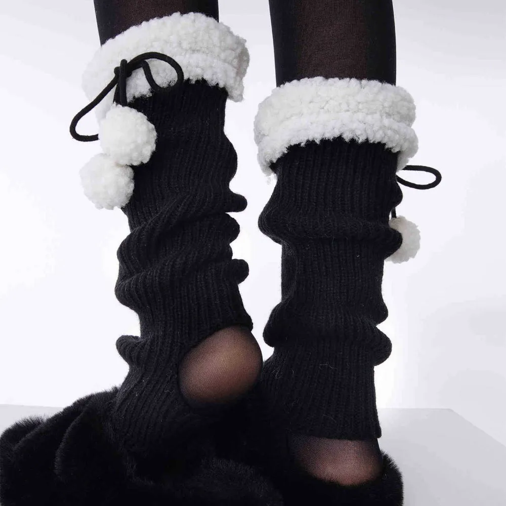 New Solid Color Leg Warmers Lamb Fleece Bow Thickened Mid-Calf Sock Harajuku Hosiery Autumn and Winter
New Solid Color Leg Warmers Lamb Fleece Bow Thickened Mid-Calf Sock Harajuku Hosiery Autumn and Winter