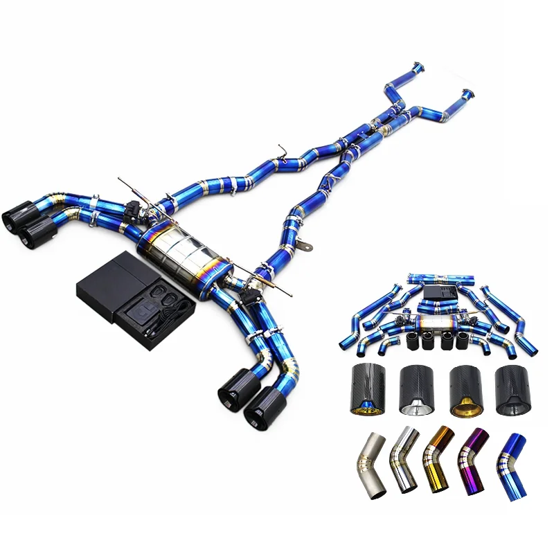 Direct-fit Exhaust For BMW M5/M6 G90/G99 LCI 4.4T 2024-2025 Supersport X-pipe Titanium Lightweight Catback With MP Black Tips
Direct-fit Exhaust For BMW M5/M6 G90/G99 LCI 4.4T 2024-2025 Supersport X-pipe Titanium Lightweight Catback With MP Black Tips