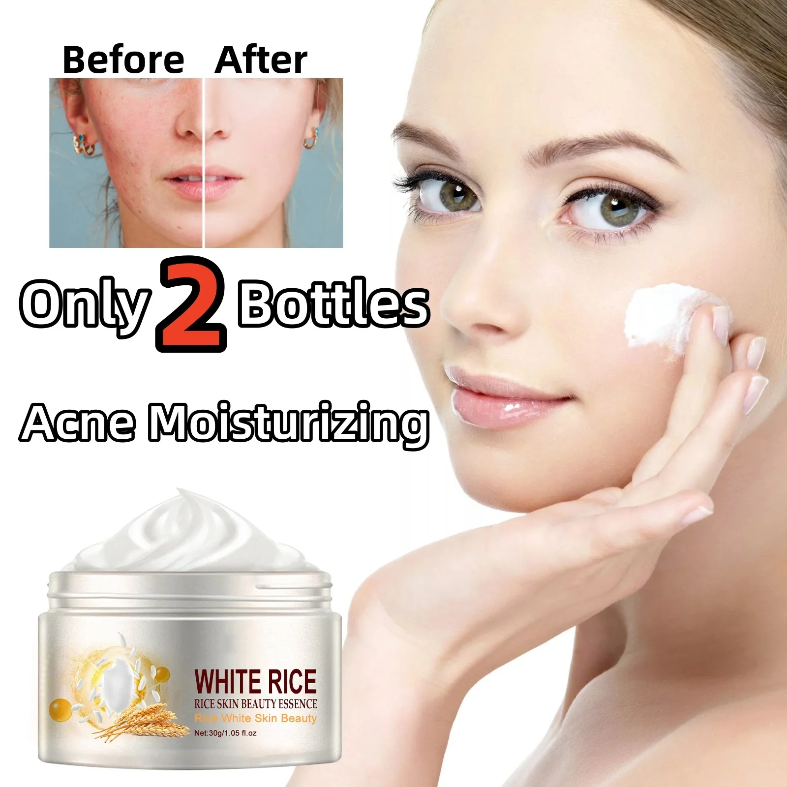 White Rice Brightening Cream Reduce Wrinkles Nourishing Moisturizing Facial Cream Enhance The Face and Reduce Aging Skin Care
White Rice Brightening Cream Reduce Wrinkles Nourishing Moisturizing Facial Cream Enhance The Face and Reduce Aging Skin Care