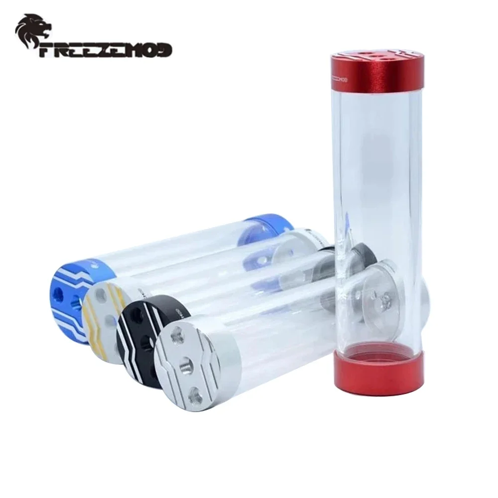 FREEZEMOD OD60mm Cylinde Acrylic Reservoir Res 180mm 230mm Water Tank Dual Metal Cover built-in Bubbler PC Water Cooling
FREEZEMOD OD60mm Cylinde Acrylic Reservoir Res 180mm 230mm Water Tank Dual Metal Cover built-in Bubbler PC Water Cooling