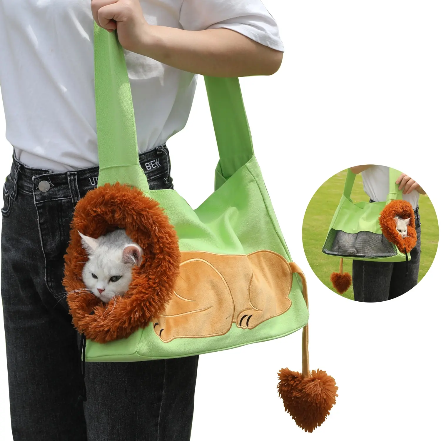 This Pet Crossbody Backpack Features A Breathable Mesh Design and Adjustable Shoulder Straps, Making It A Convenient Pet Bag
This Pet Crossbody Backpack Features A Breathable Mesh Design and Adjustable Shoulder Straps, Making It A Convenient Pet Bag