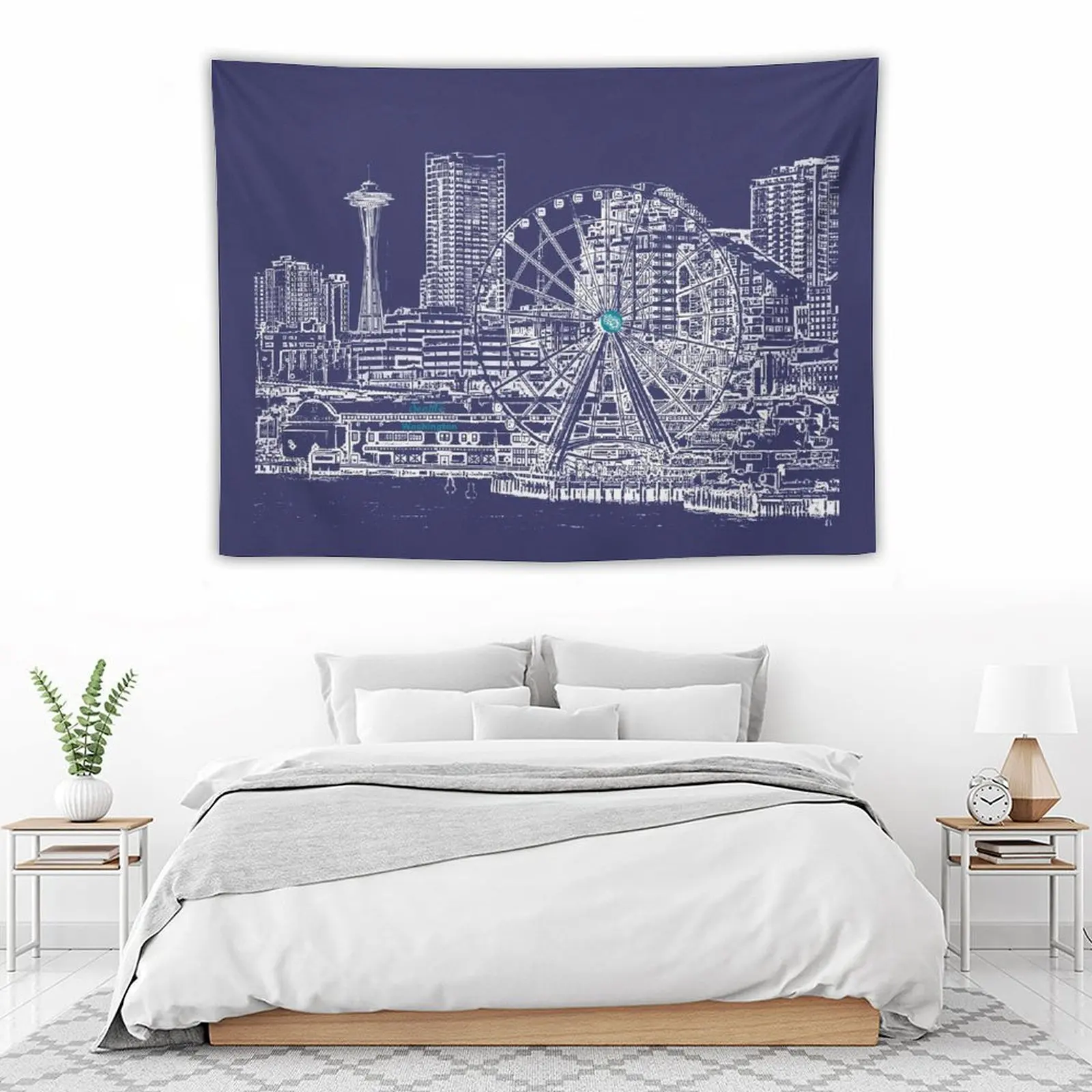 Seattle, Washington, US - Downtown Seattle waterfront - Seattle Landmarks Tapestry Wall Deco Home Decorators Tapestry
Seattle, Washington, US - Downtown Seattle waterfront - Seattle Landmarks Tapestry Wall Deco Home Decorators Tapestry