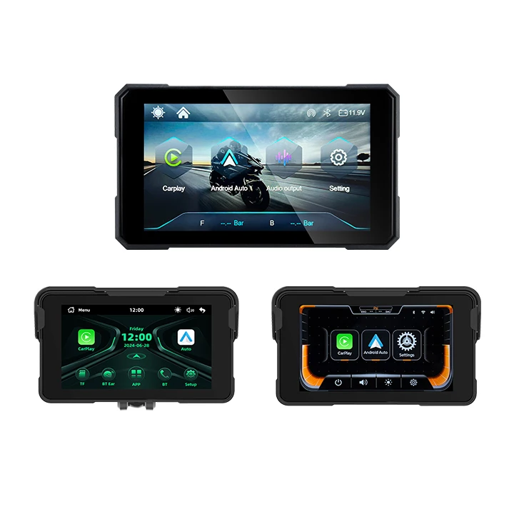 EKIY 5inch IP67 waterproof Motorcycle Linux Carplay Rotatable Navigation Wifi bluetooth4.2 CarPlay Android Auto Screen with TPMS
EKIY 5inch IP67 waterproof Motorcycle Linux Carplay Rotatable Navigation Wifi bluetooth4.2 CarPlay Android Auto Screen with TPMS
