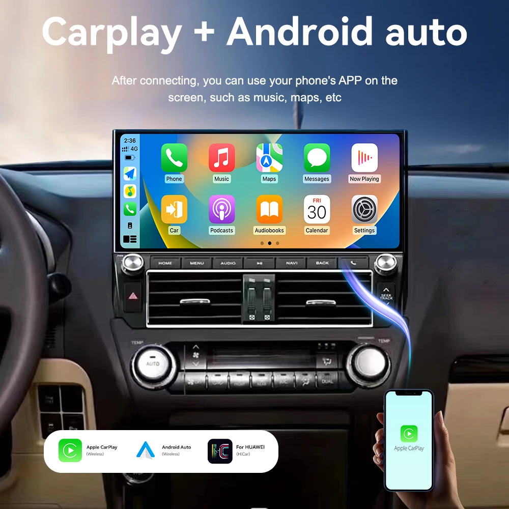 12.3Inch Android 13 Screen For Toyota Prado 2014-2017 Car Radio Autoradio Stereo Wireless Carplay GPS Multimedia Video Player
12.3Inch Android 13 Screen For Toyota Prado 2014-2017 Car Radio Autoradio Stereo Wireless Carplay GPS Multimedia Video Player