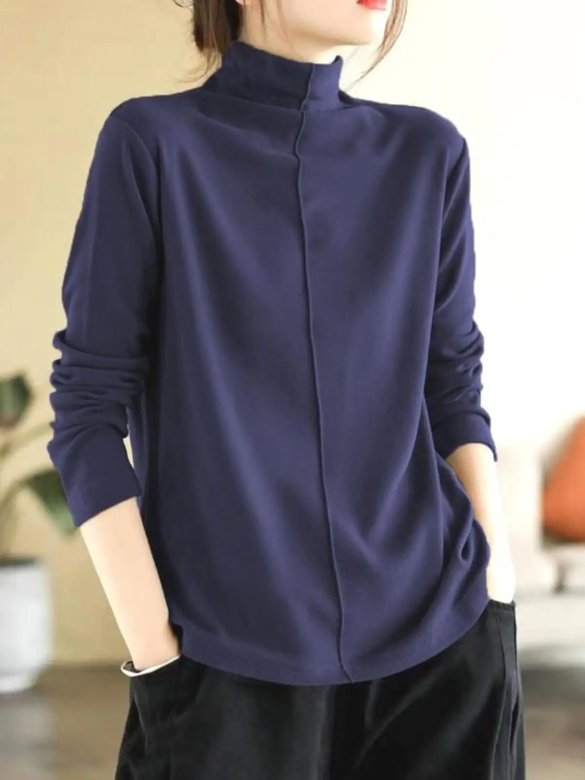 Double-Sided Fleece High-Neck Printed Base Shirt Women's Thick Warm Inner Wear Spring Autumn Winter Non-Parka Style
Double-Sided Fleece High-Neck Printed Base Shirt Women's Thick Warm Inner Wear Spring Autumn Winter Non-Parka Style