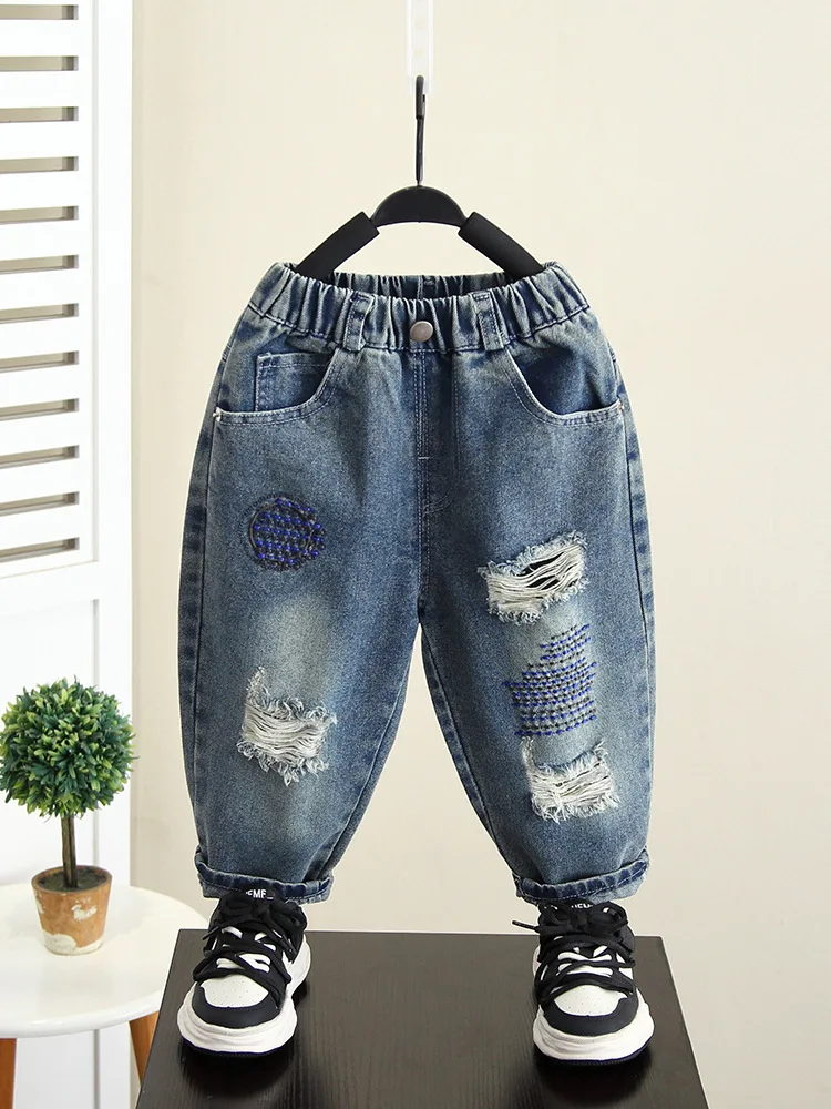 2-10Year Children Elastic Waist Trousers Teenager Boys Jeans Kids Denim Pants Spring Autumn Boys Cotton Casual Trousers
2-10Year Children Elastic Waist Trousers Teenager Boys Jeans Kids Denim Pants Spring Autumn Boys Cotton Casual Trousers